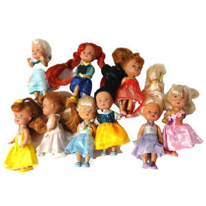 Mini Baby Dolls Outfitted 9 Dolls 4" tall